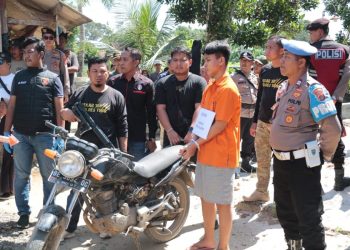 Rekonstruksi 30 Adegan Pembunuhan Berencana di Kebun Singkong oleh Polres Tulangbawang