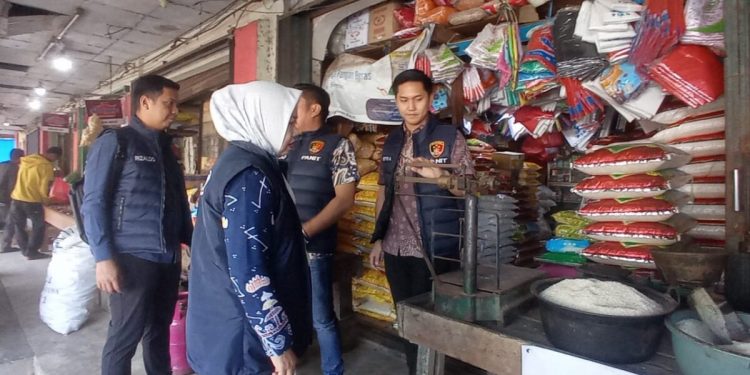Tim Satgas Pangan Lampung Pantau Beras Oplosan di Pasar Tradisional