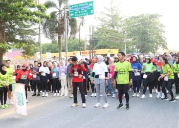 Virtual Run Perdana di Lampung Setiap Kilometer Menjadi Donasi