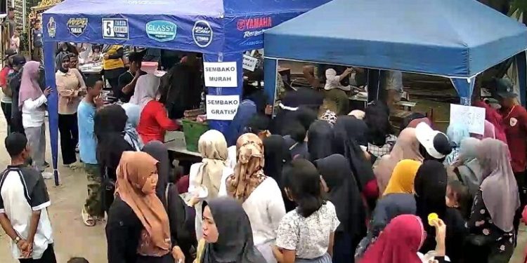 Bazar UMKM dan Pasar Murah Perumahan Sejahtera Hajimena Ramai Pengunjung