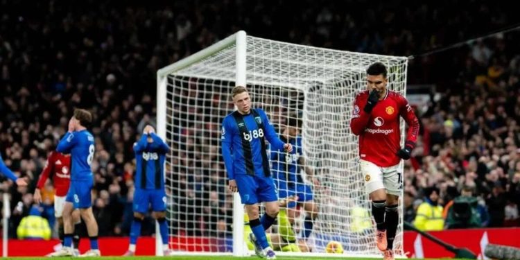 MU Imbang 4-4 Melawan Bournemouth di Old Trafford