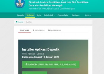 Dapodik 2026 Resmi Dirilis Sekolah Wajib Melakukan Pembaruan