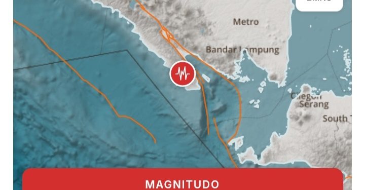 Gempa Magnitudo 4.5 Terjadi di Tanggamus