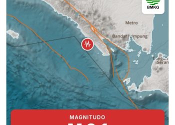 Gempa 2.1 Magnitudo di Tenggara Pesisir Barat