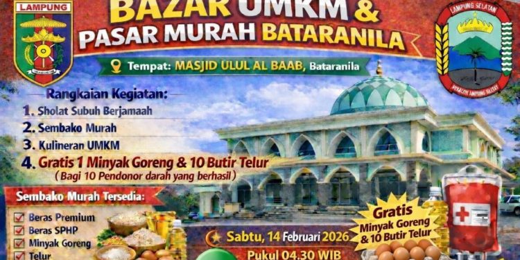 Ramadan 1447 H, Masjid Ulul Albaab Bataranila Gelar Pasar Murah dengan 32 UMKM
